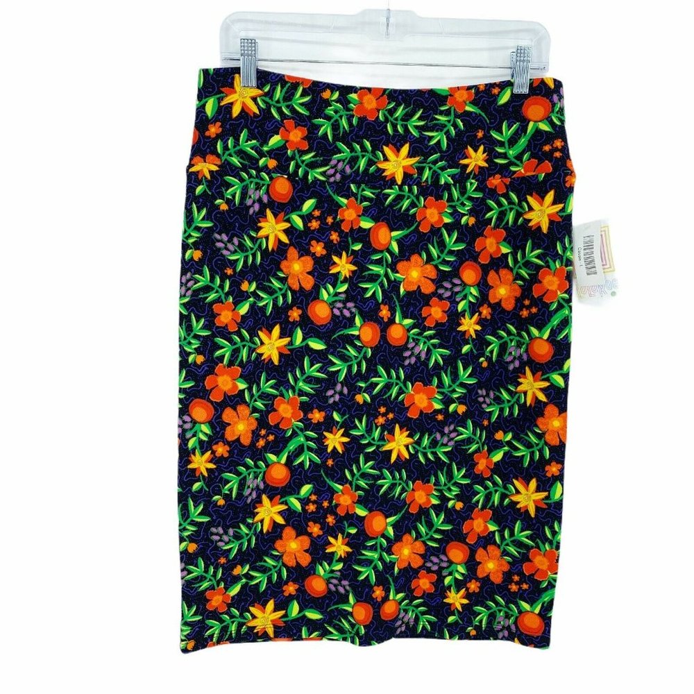 New Lularoe Pencil Skirt Large Floral Print